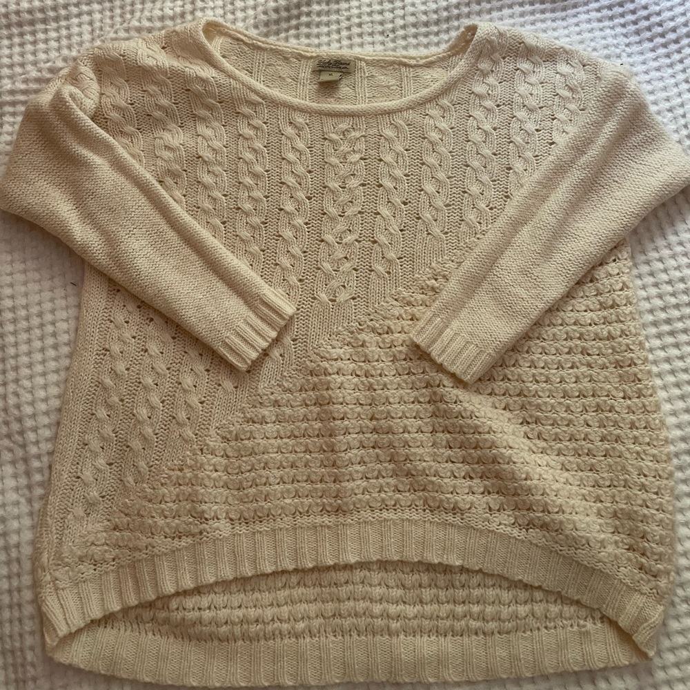 lucky brand cream sweater